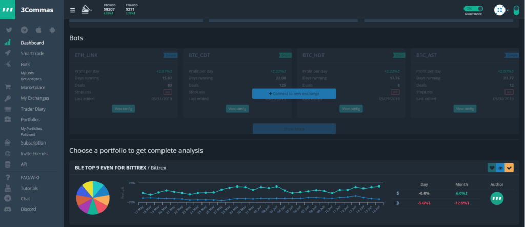 3Commas Dashboard