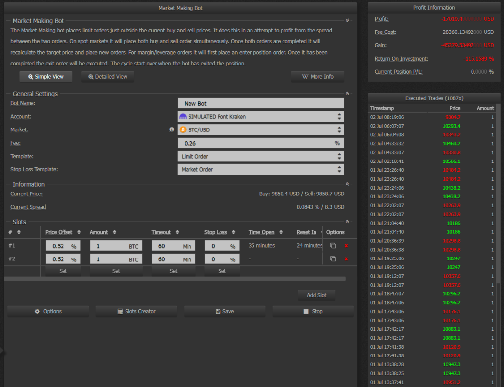 Haasonline Market Making Bot